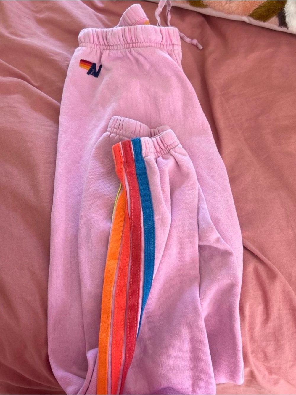 Pink Aviator Nation Sweatpants